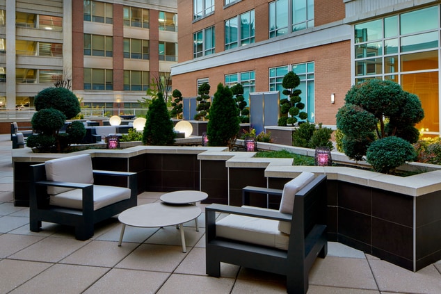 Outdoor patio seating