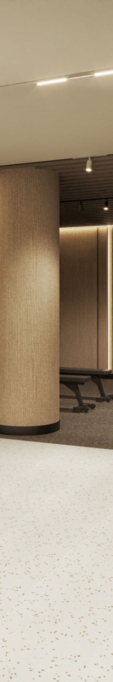 Gym with cardio equipment