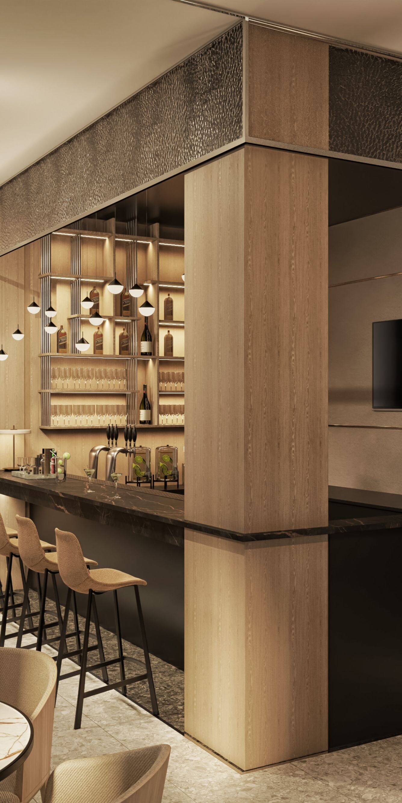Lounge Bar with bar and sitting area view