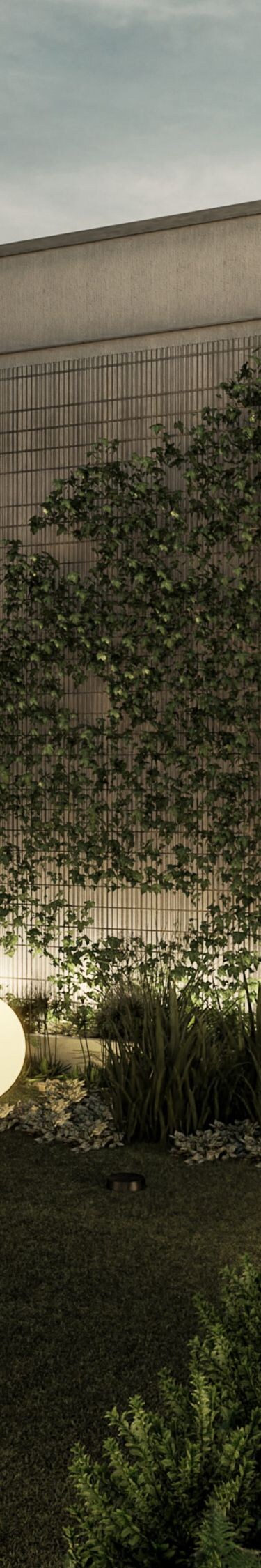 Hotel outisde patio with greenery