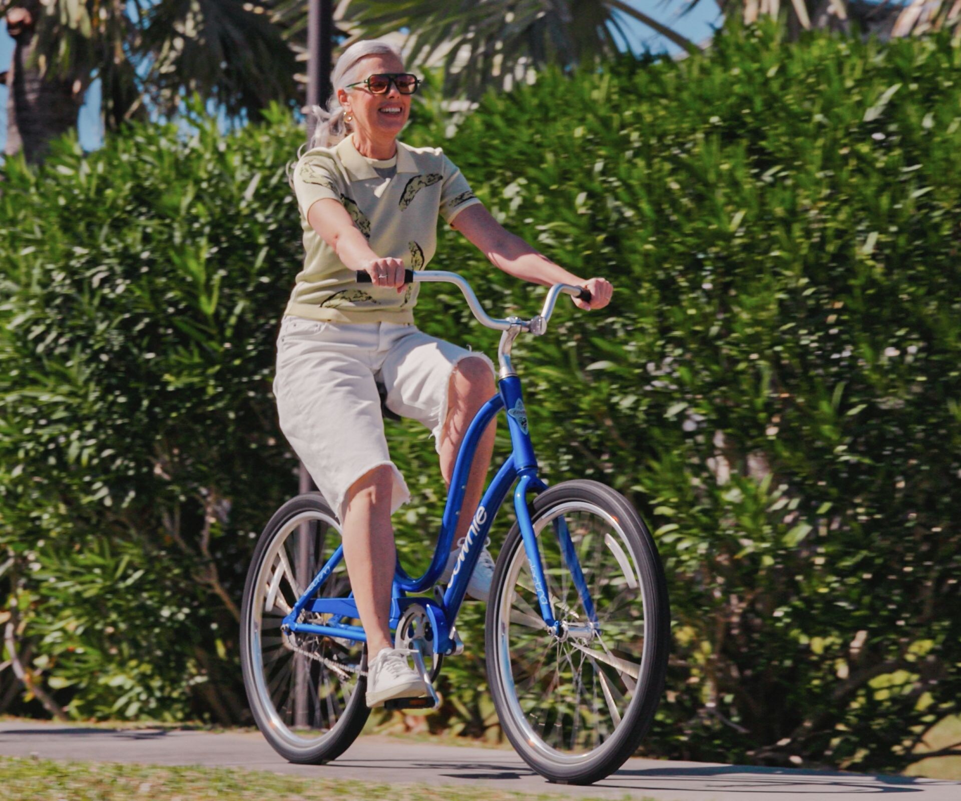 Mom & grandma bike at Orlando resort