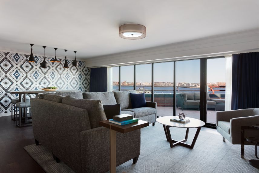 Long Wharf Presidential Suite Living Area