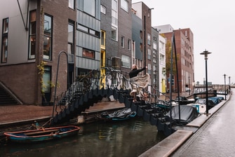 Bailar bajo la lluvia en Ámsterdam