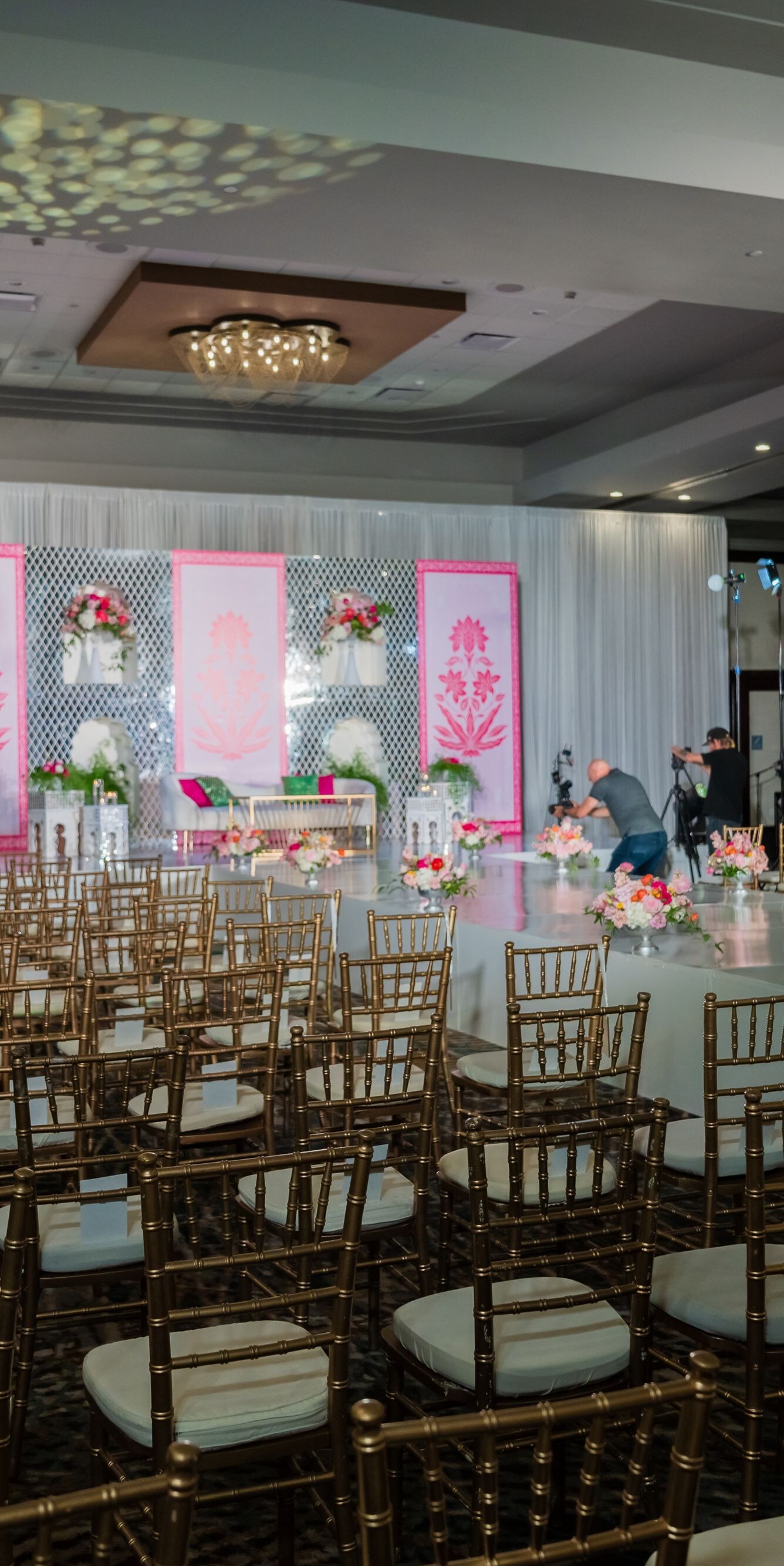Indian Wedding - Setting up the mandap