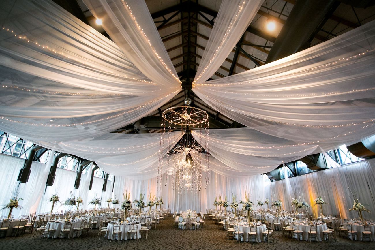 Indoor Pavilion event space with elegant decor