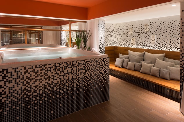 Relax in our Spa O by Sothys hot tub during your stay with complimentary access provided to all guests.