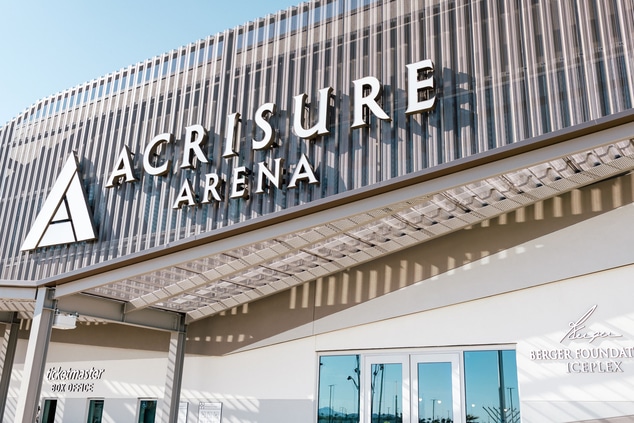 Exterior sign with Acrisure Arena 
