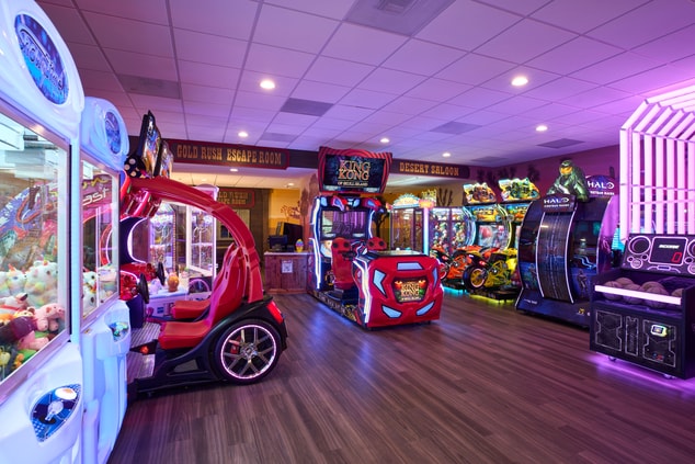 A room of arcade games