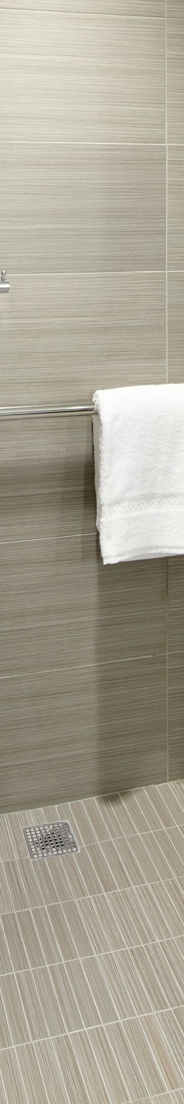 Accessible Guest Bathroom Roll-in Shower