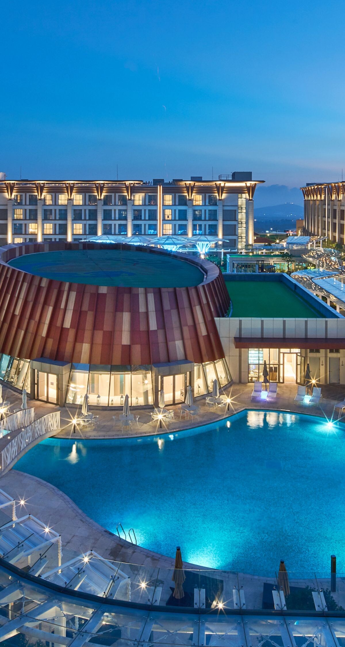 Jeju Shinhwa World Marriott Resort Mosil Clubhouse 戶外泳池真實實景