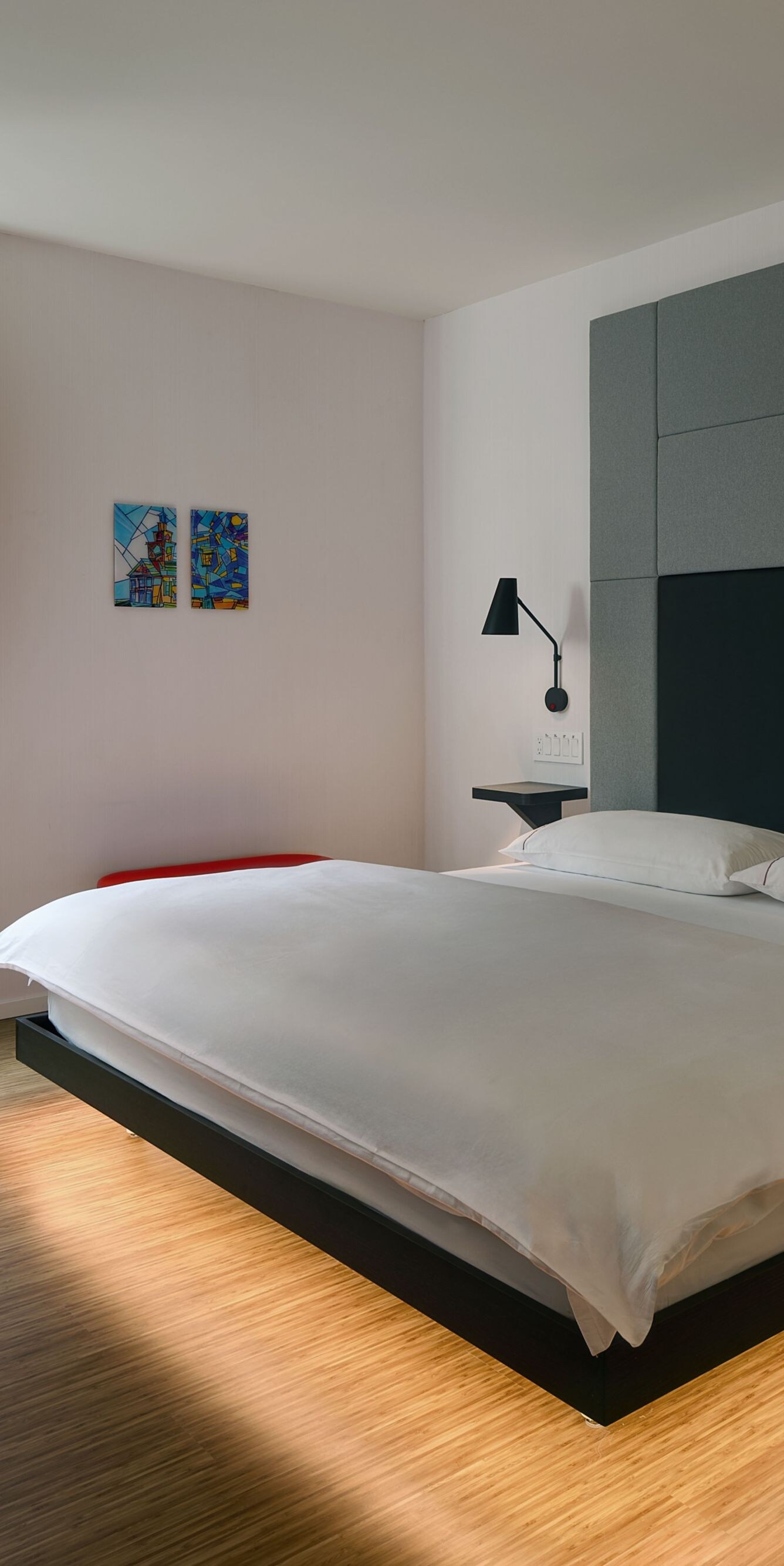 Accessibility guest room with a mural view