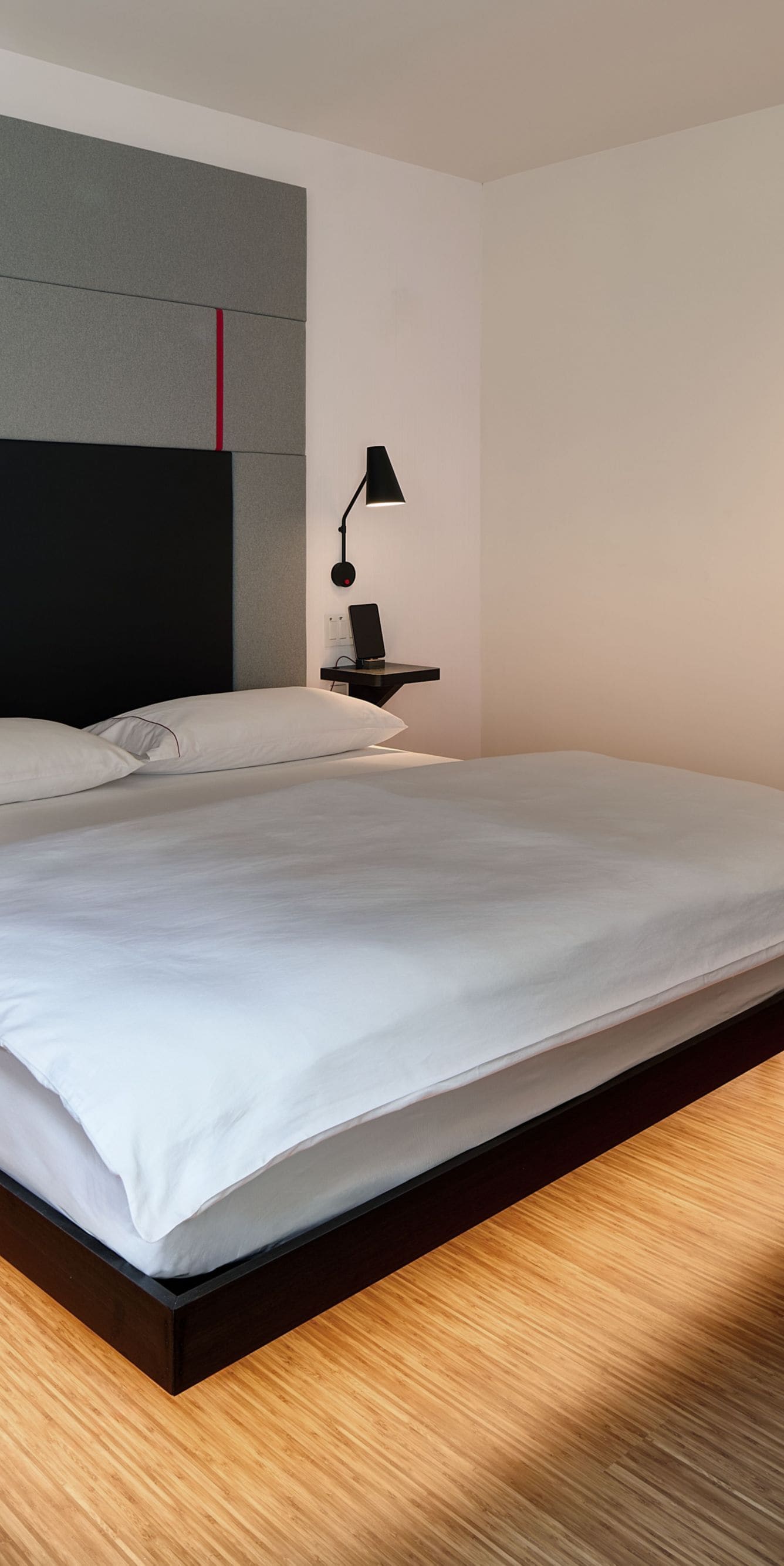 Accessibility guest room with a king-sized bed