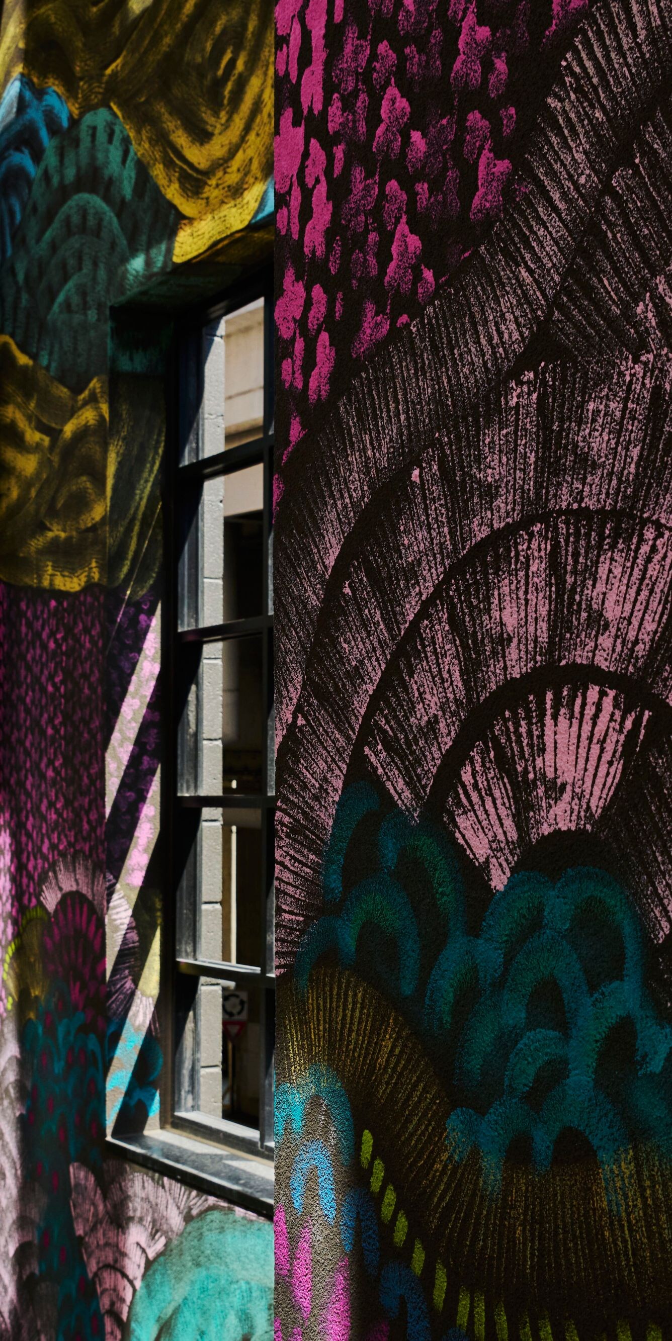 View of exterior mural