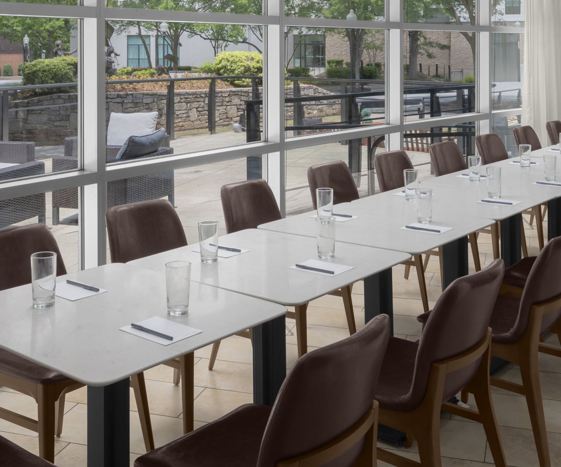 photo of boardroom set up in meeting space