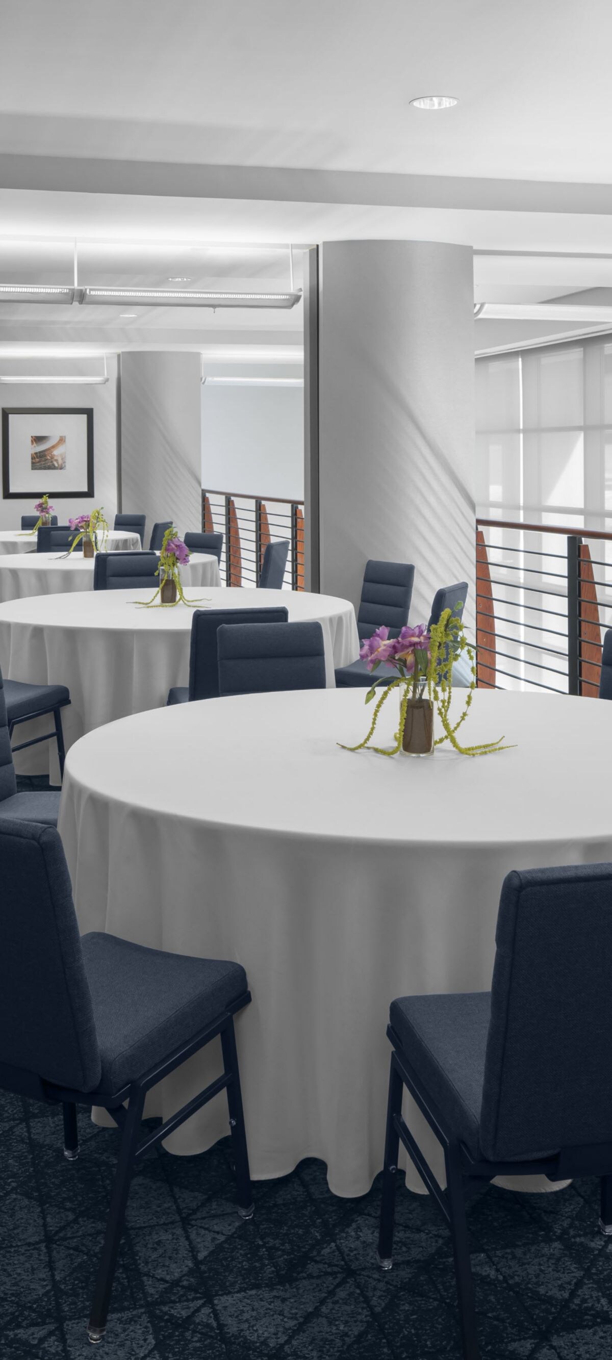 photo of banquet tables with chairs