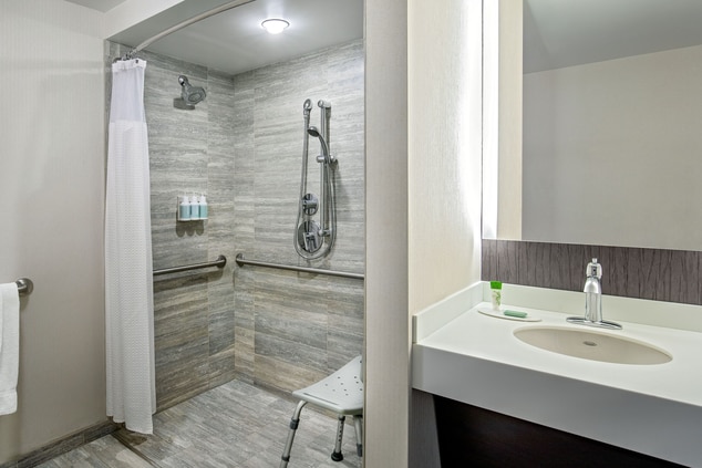 Roll In Shower and Accessible Bathroom