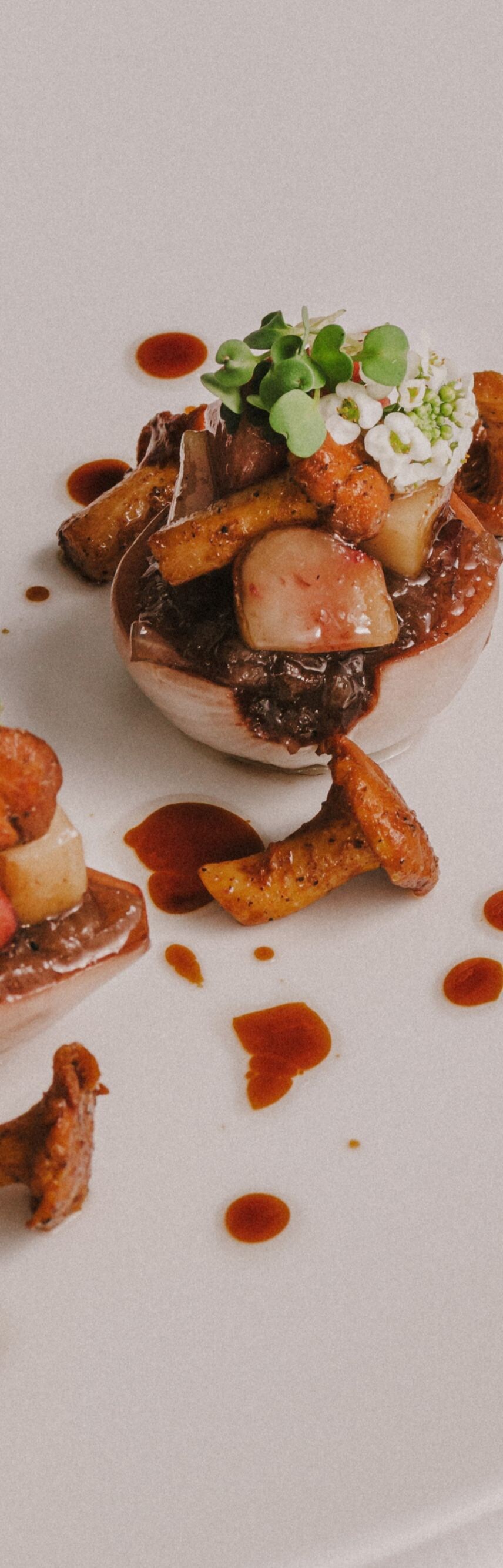 Beef dish with red wine