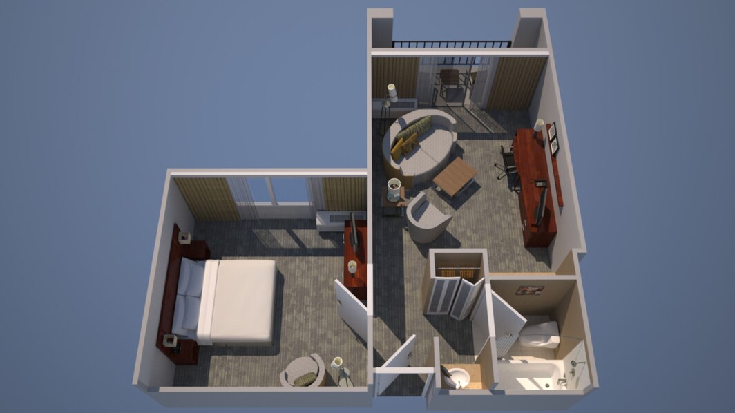 King Suite floorplan