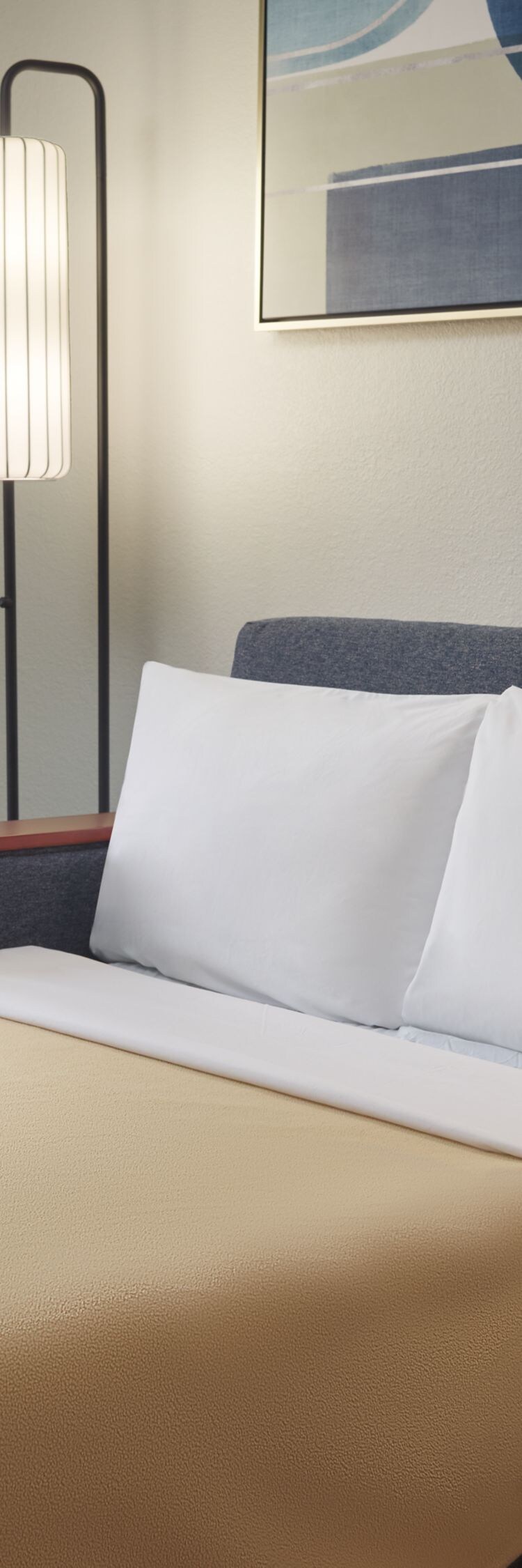 sofa bed, lamps, decor, window