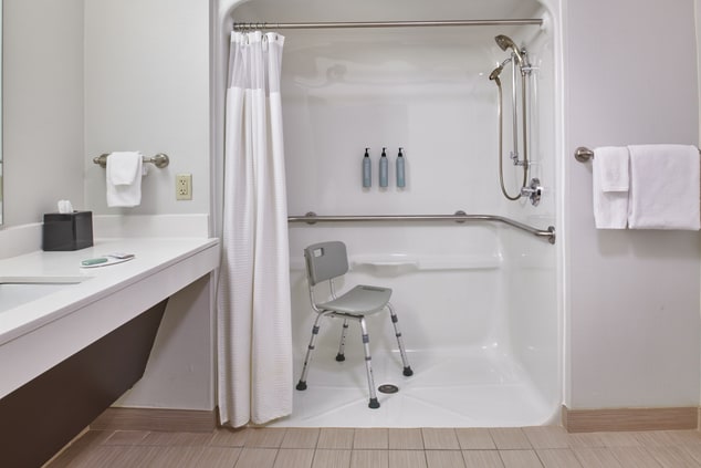 Accessible Bathroom Roll-In Shower