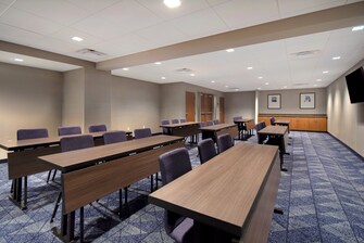 conference room with tables