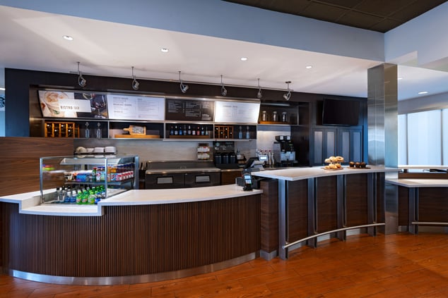 hotel dining area, countertop, drinks