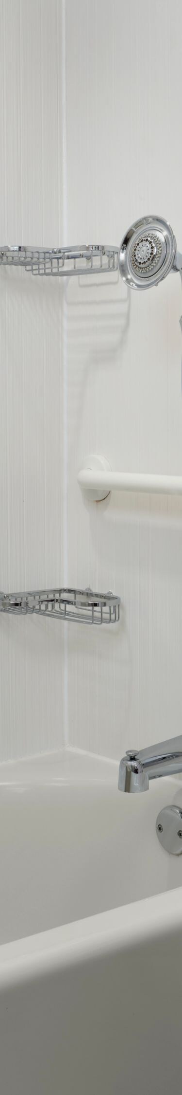 Accessible bathroom with grab bars