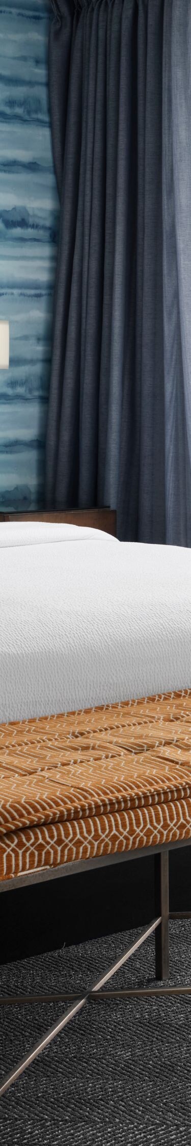 King suite bedroom with bay view