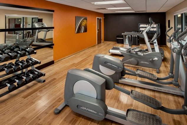 Fitness Center with machines and free weights