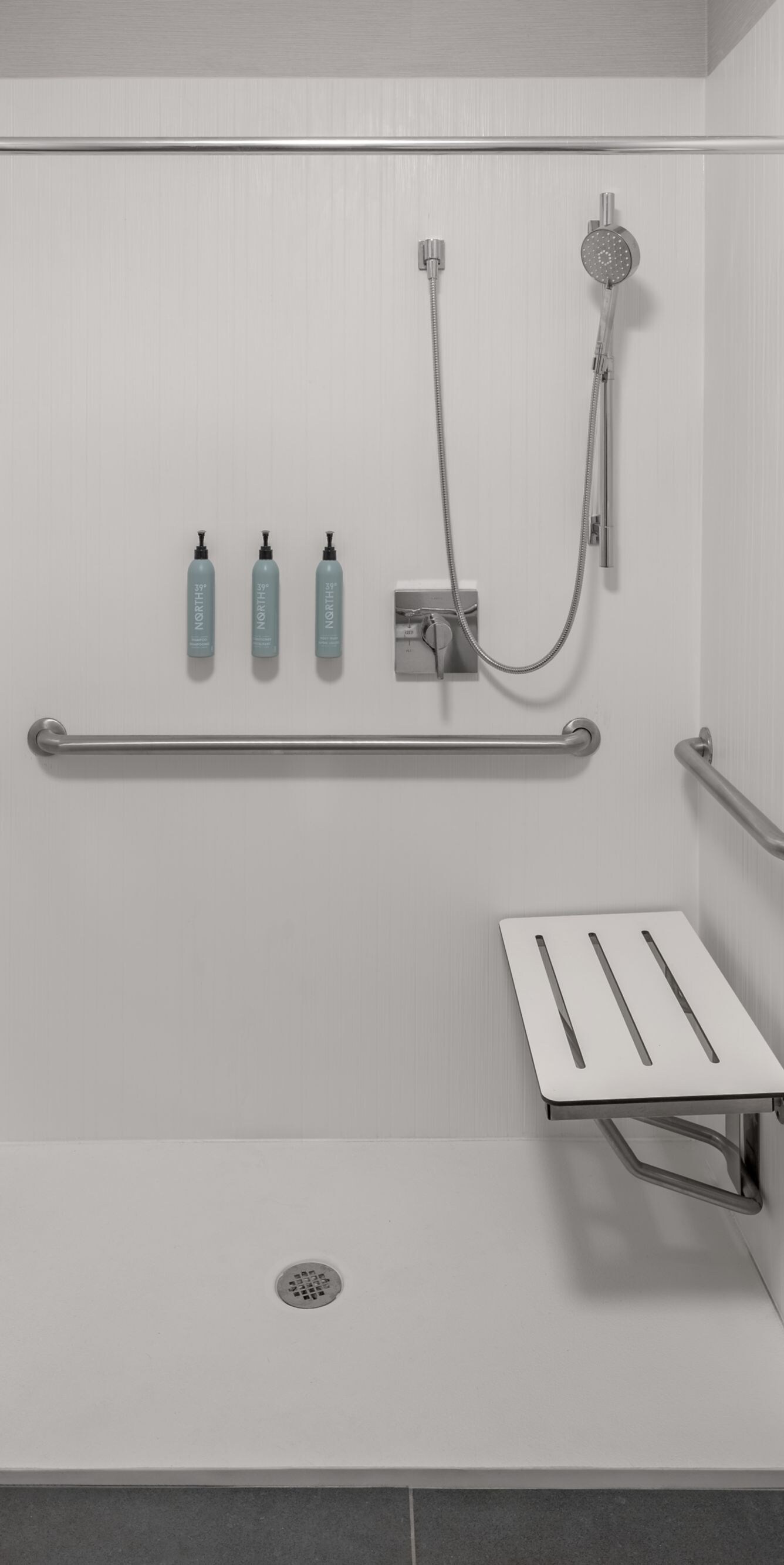 Accessible Bathroom - Roll-In Shower