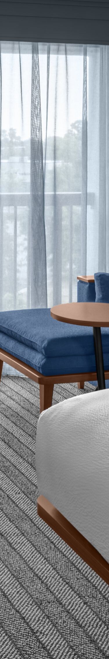 King Guest Room with Balcony, sofa, desk, tv