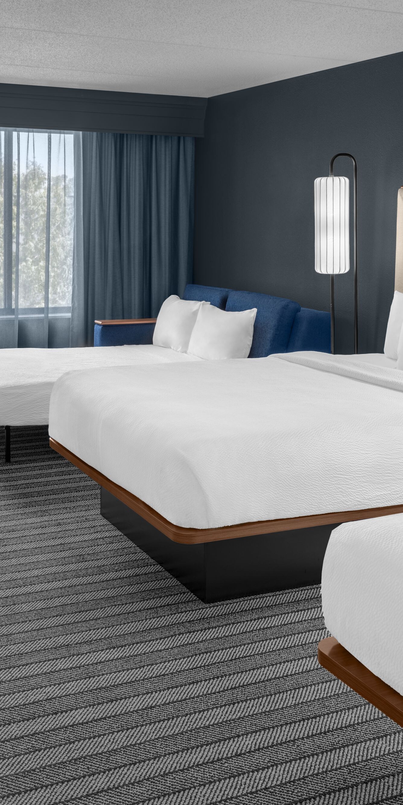 Two Queen Beds with Sofa Bed