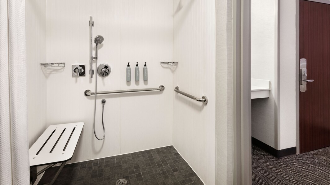 Accessible bathroom with shower