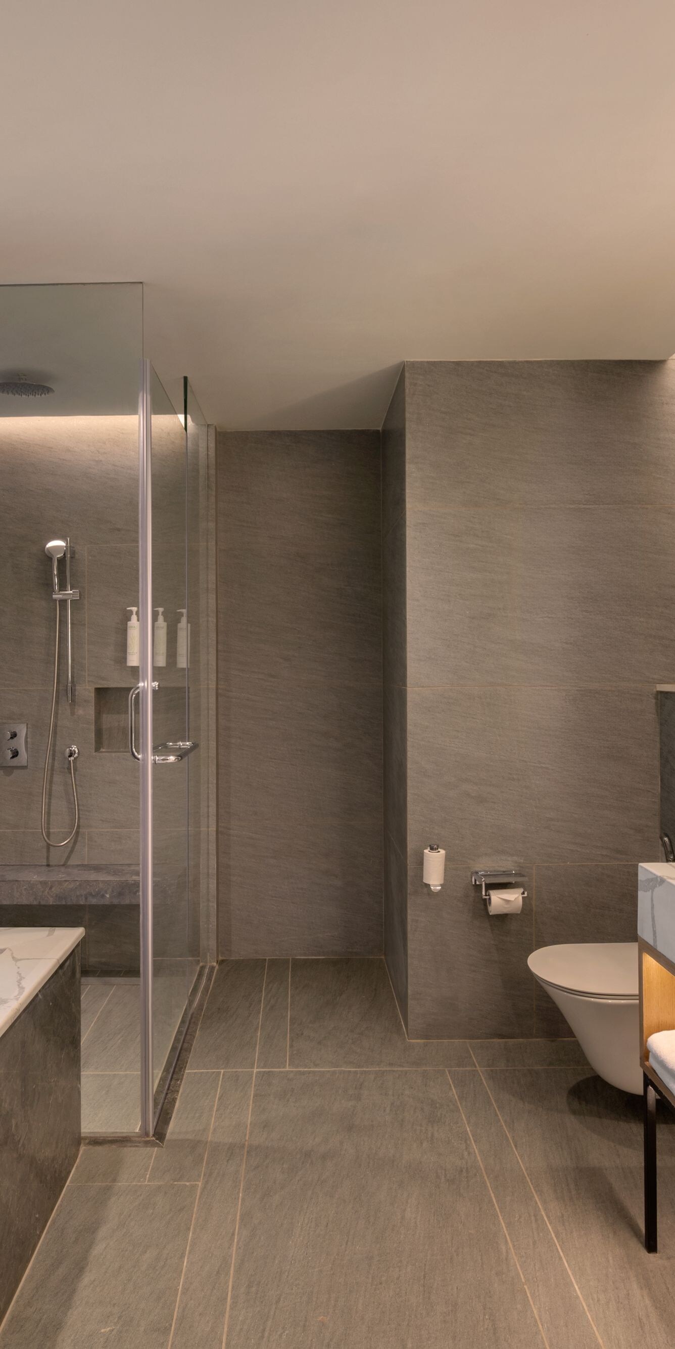 Suite bathroom with modern design