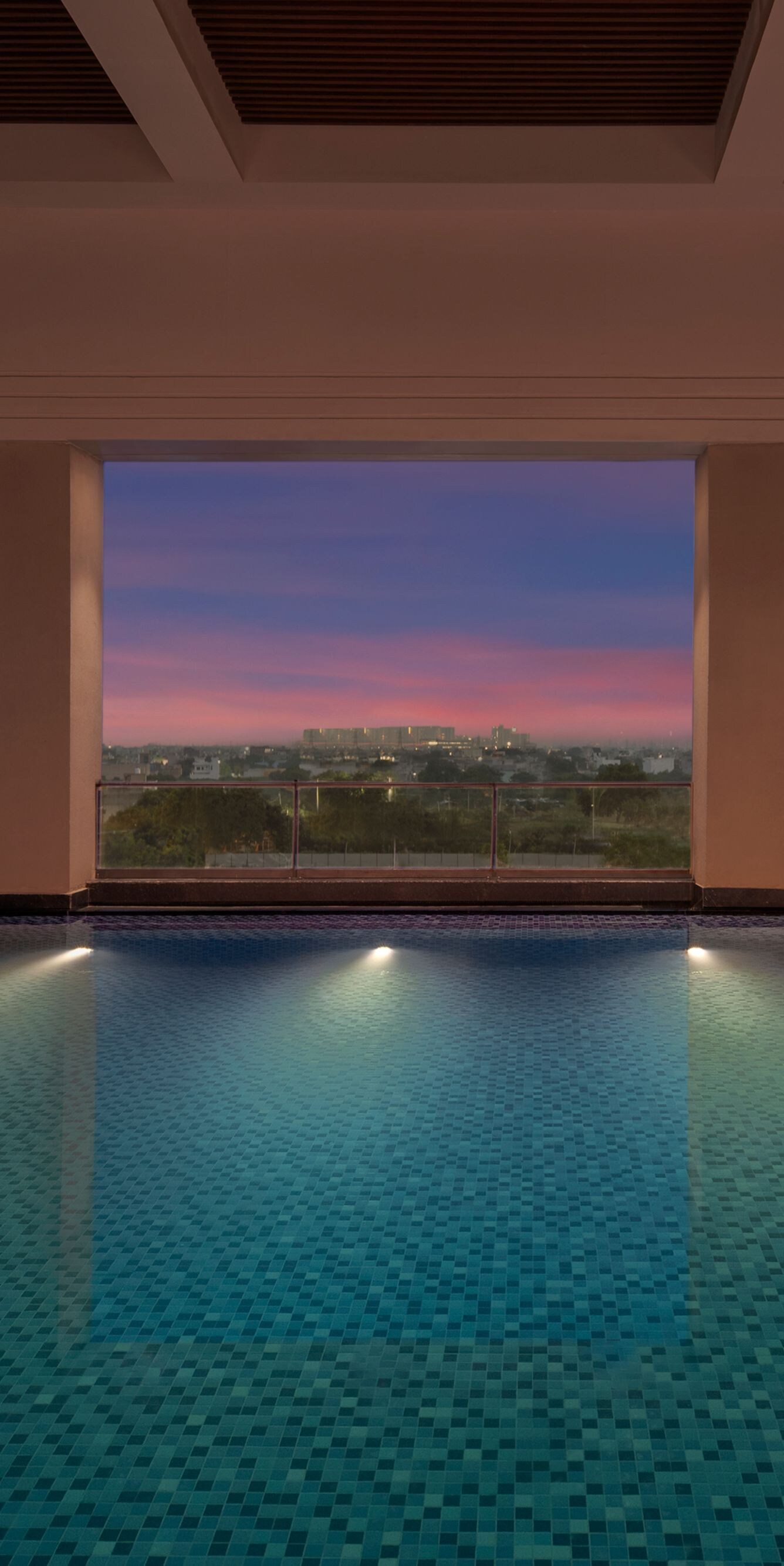 Swimming Pool - Evening View