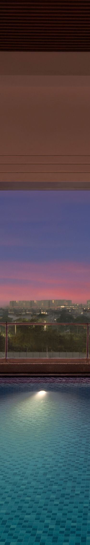 Swimming Pool - Evening View