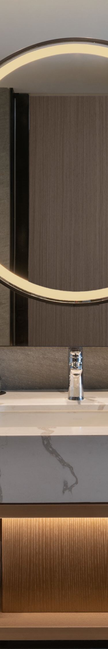 Guest bathroom with modern design