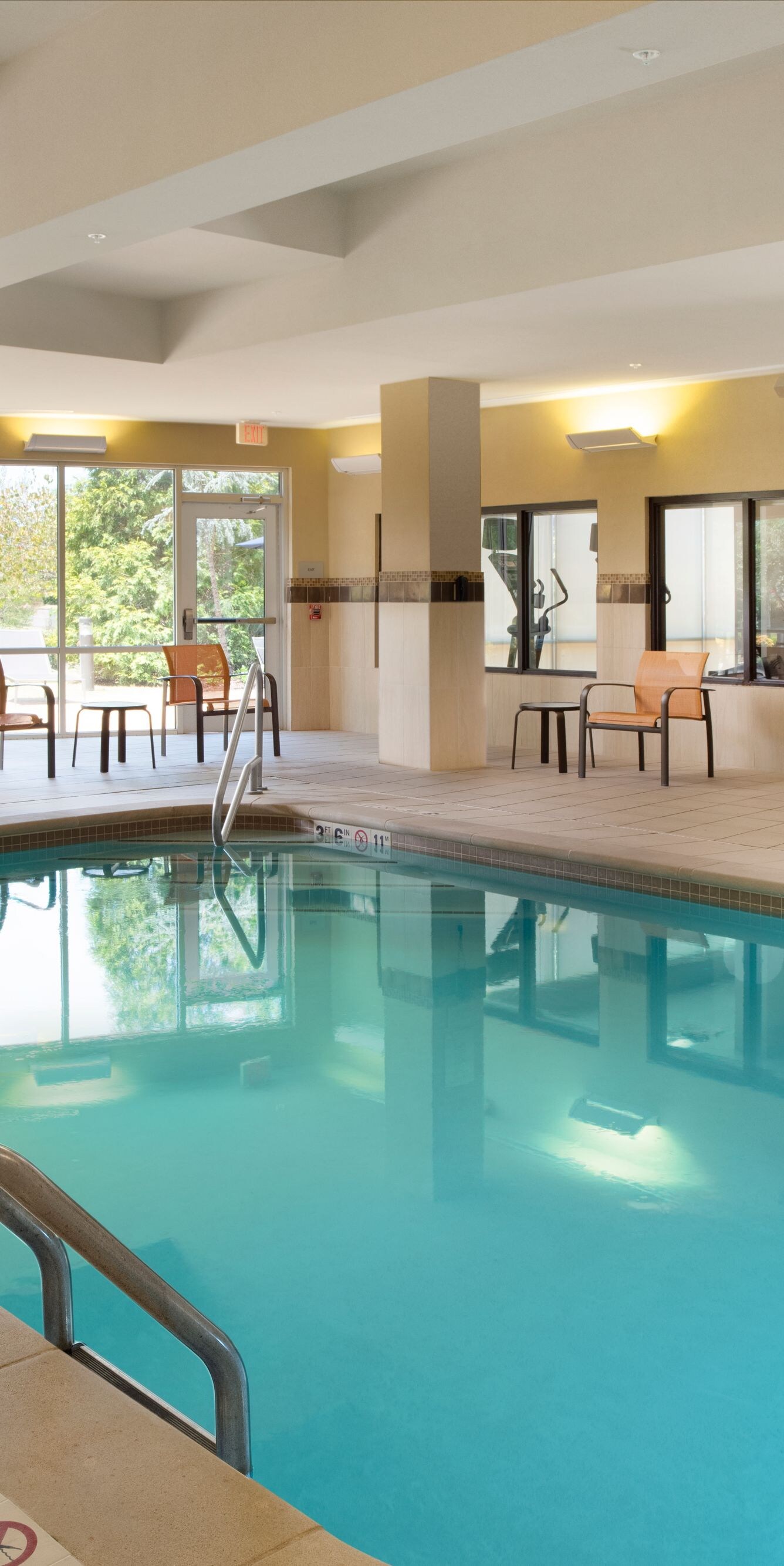 Courtyard indoor swimming pool