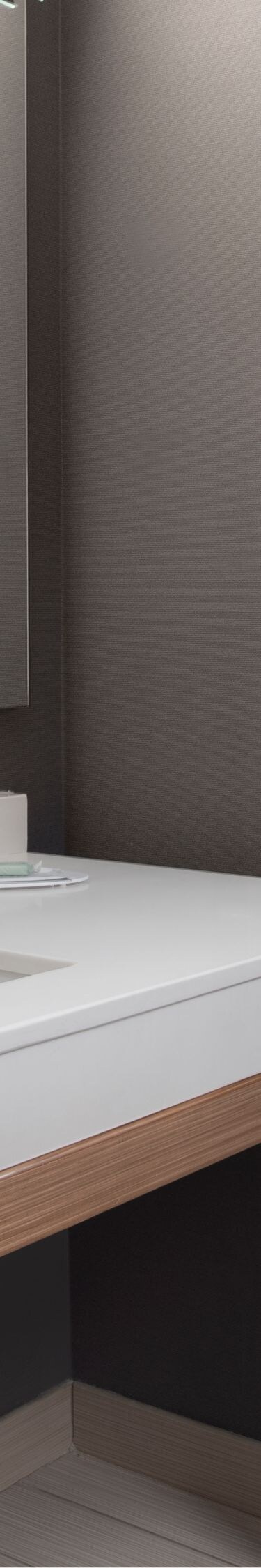 Modern guest bathroom vanity