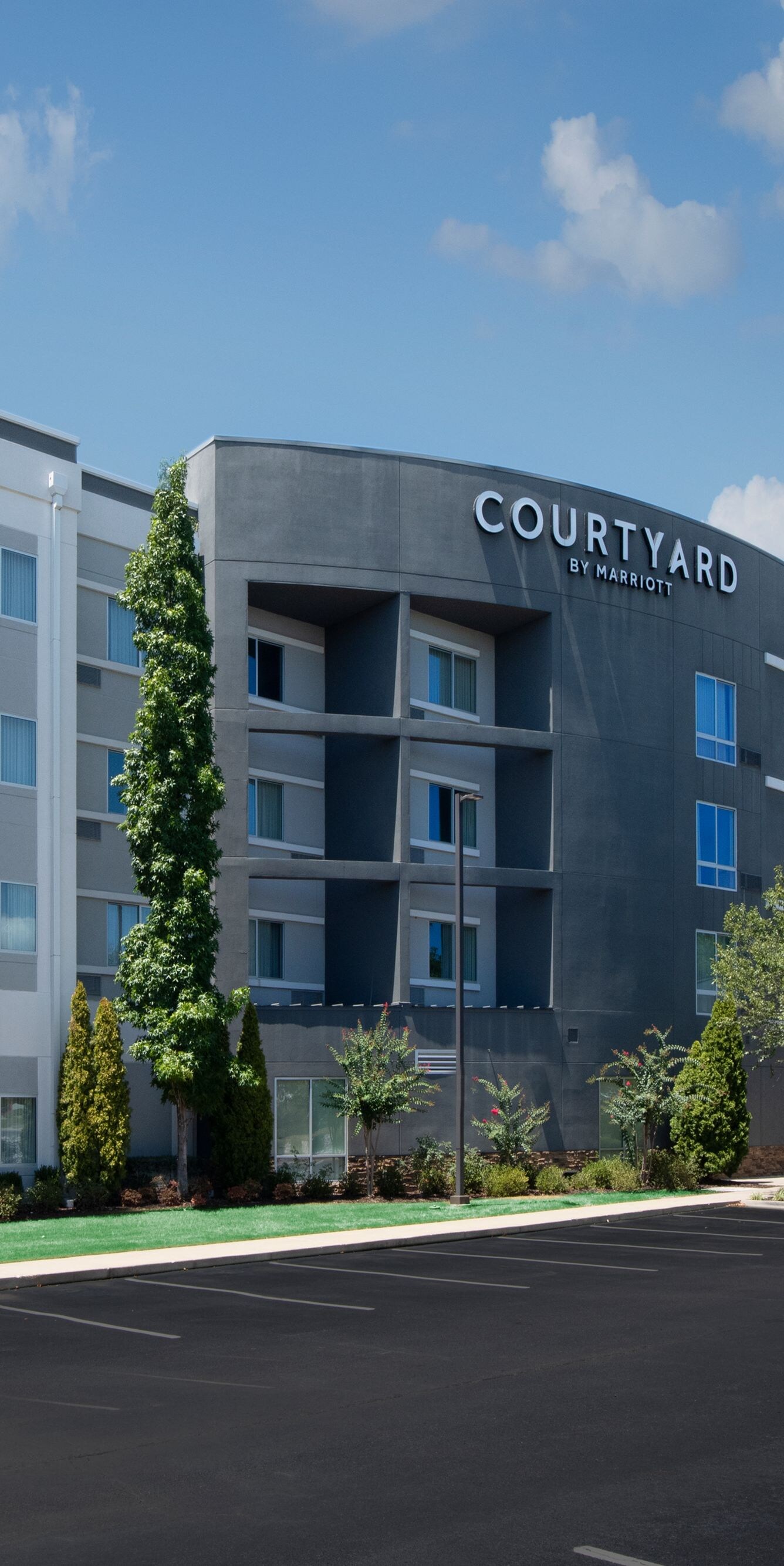 Hotel exterior entrance view