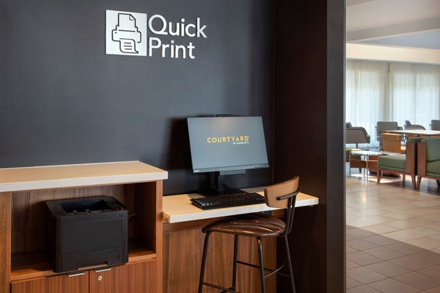 Print, fax, and copy documents at the center