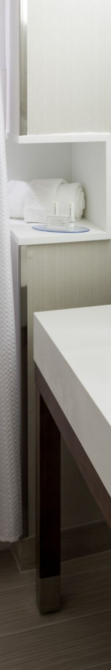 Shower/tub with vanity
