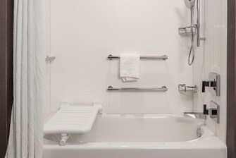 Vista de la bañera accesible
