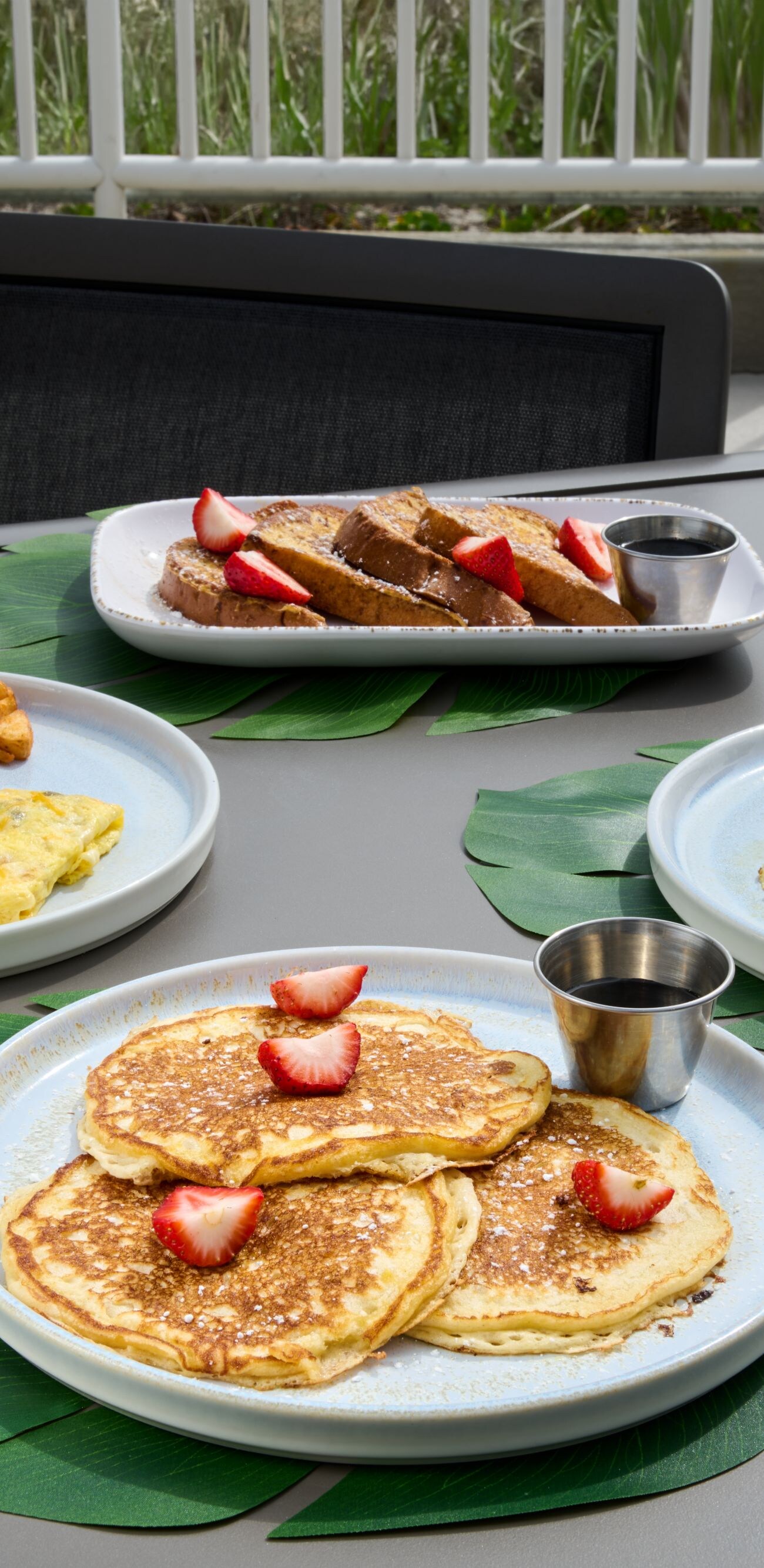 plate with breakfast foods