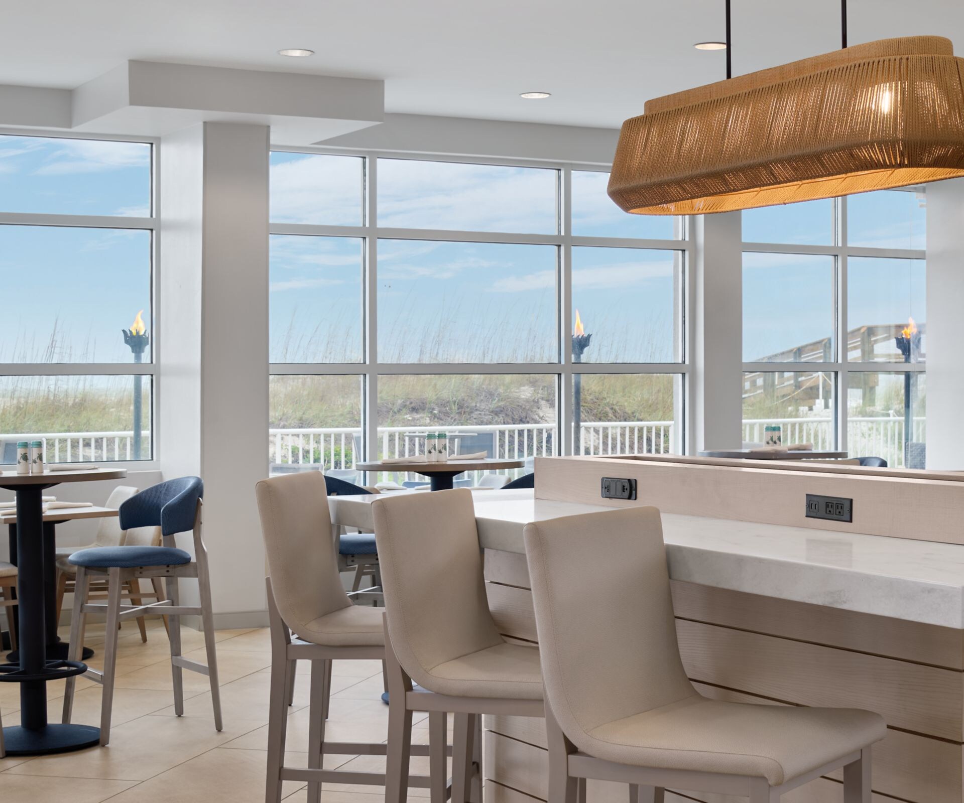 bistro seating area