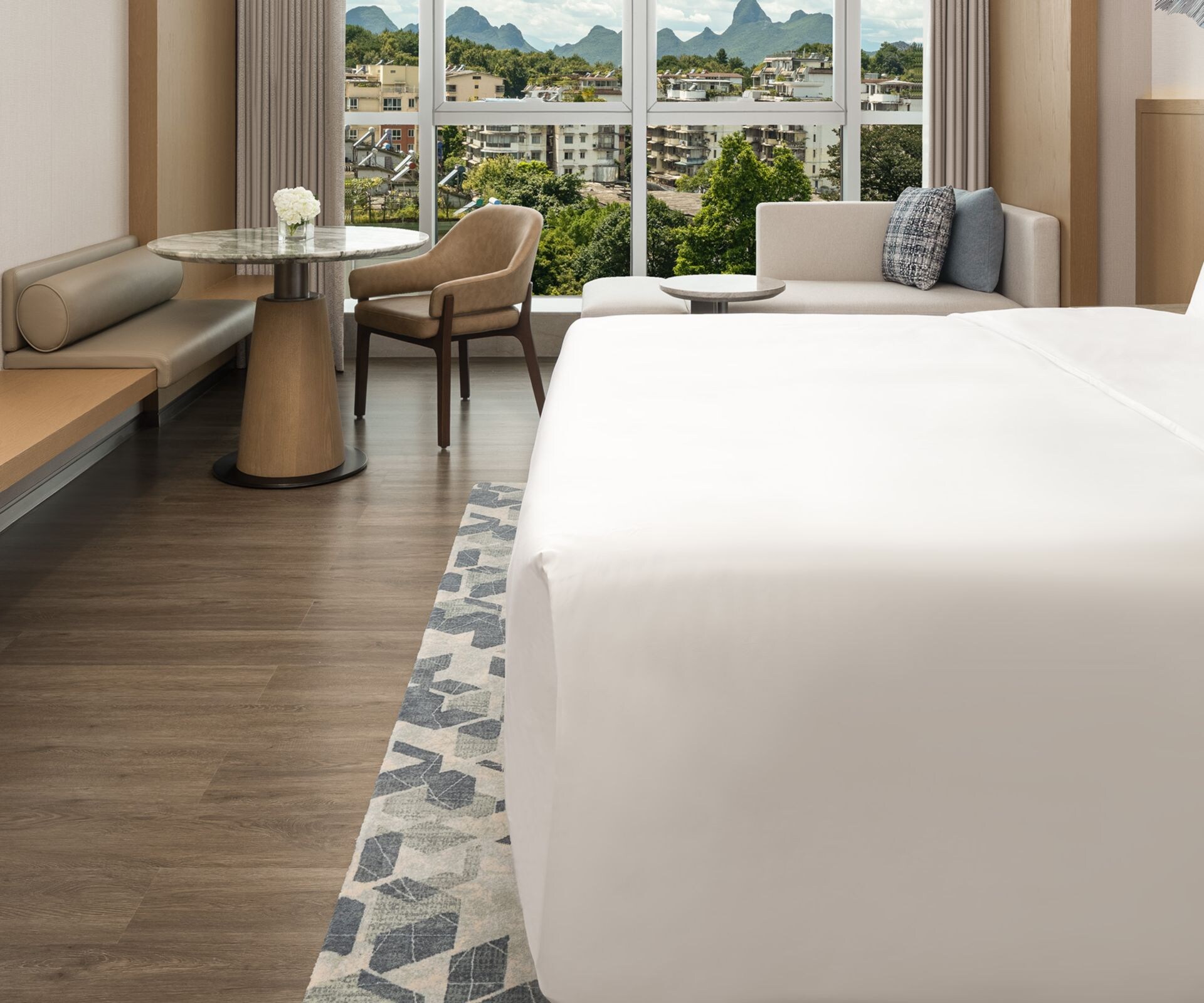 Elegant king guest room