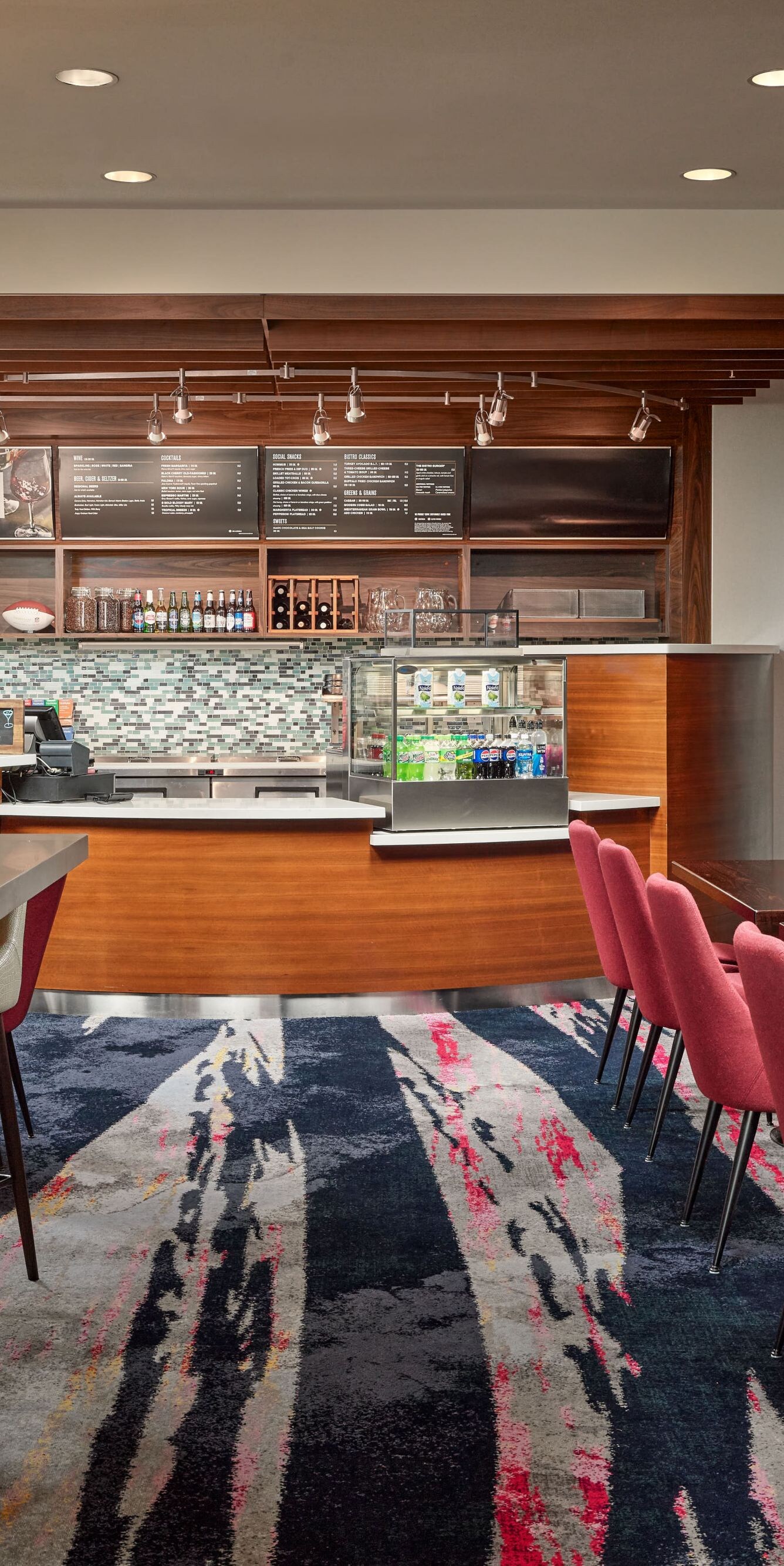 Bistro bar and dining area