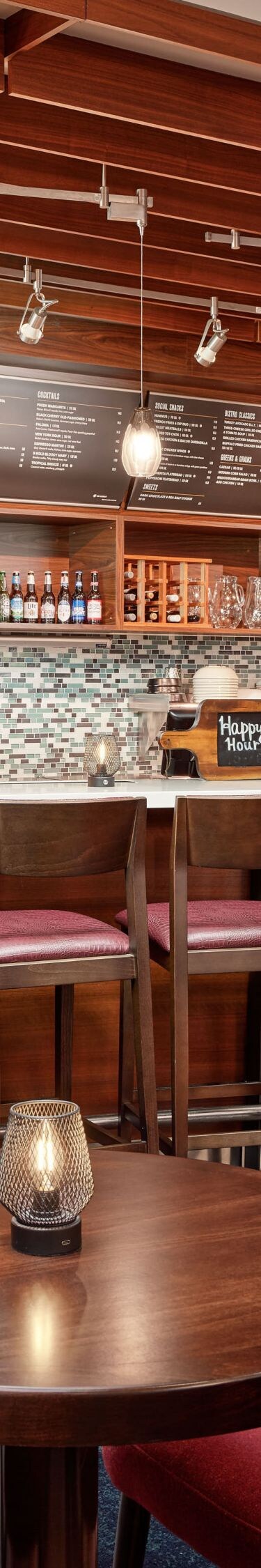 Bistro bar and dining area