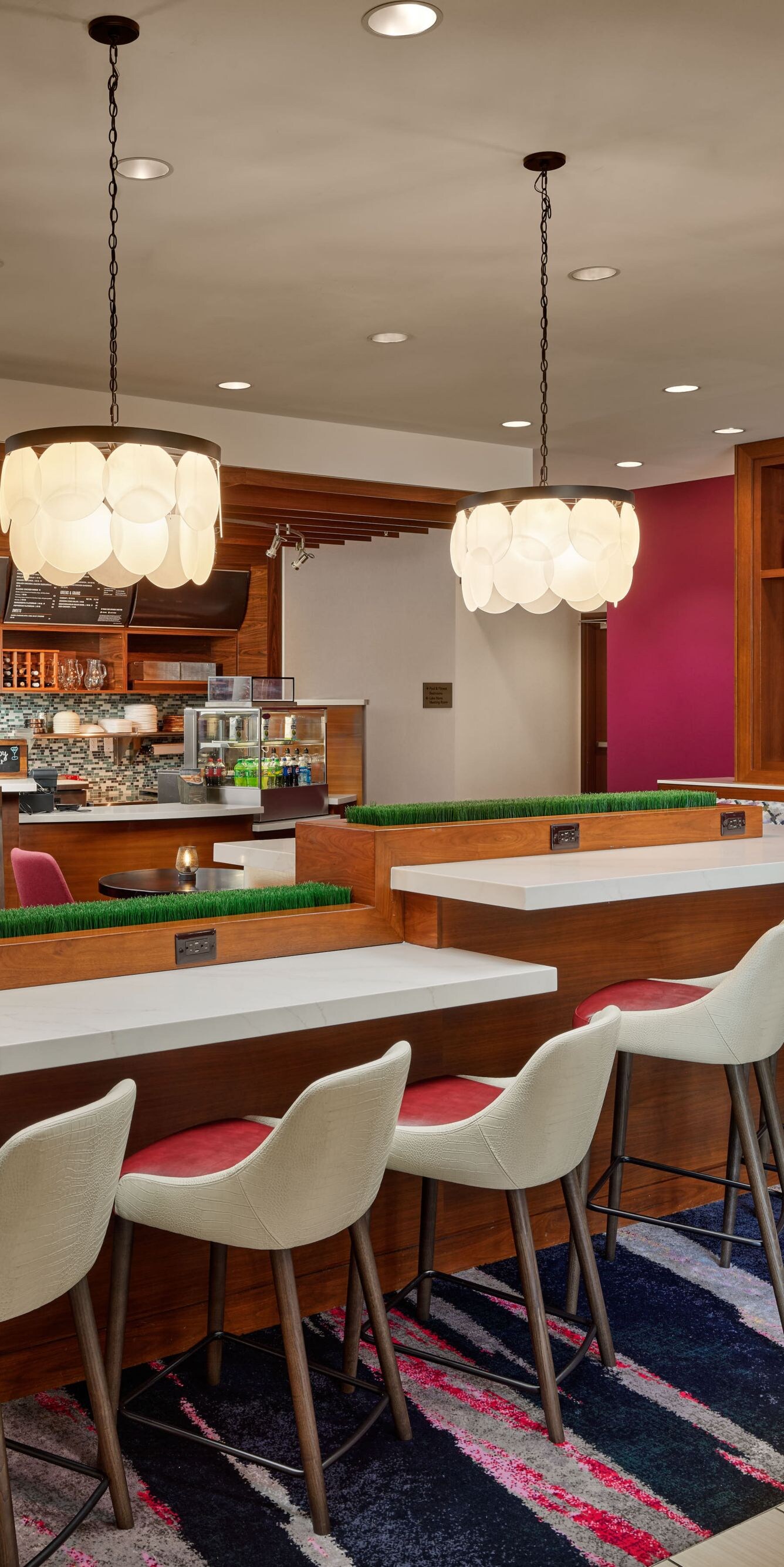 Bistro bar and dining area