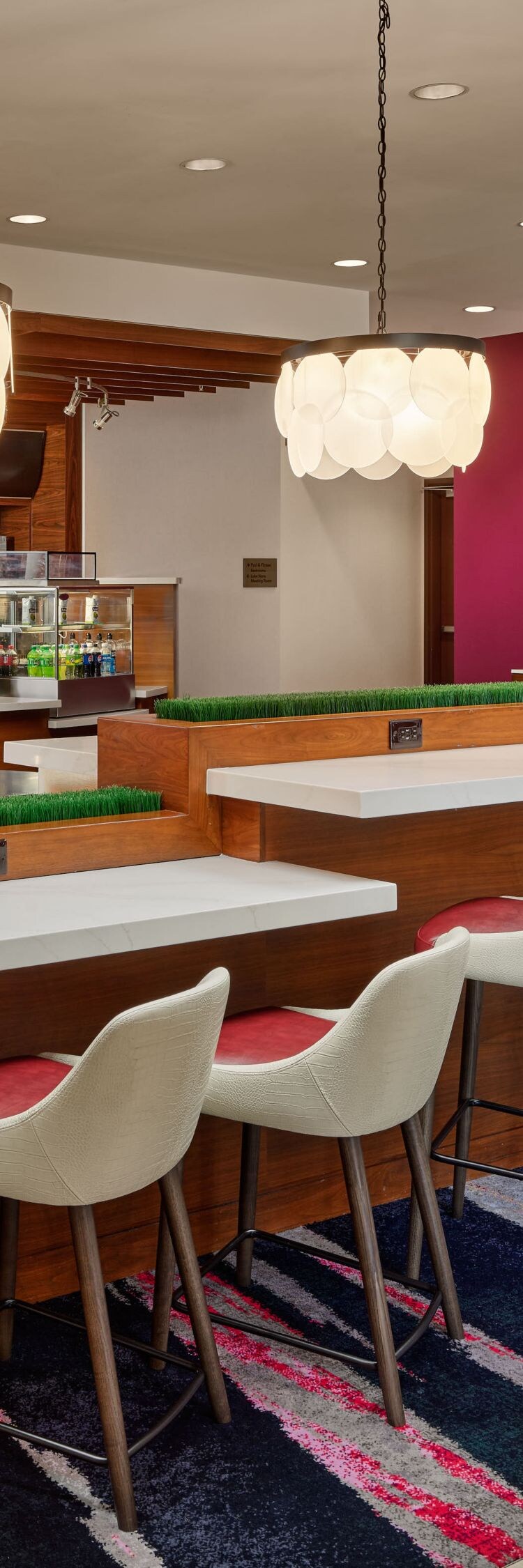 Bistro bar and dining area